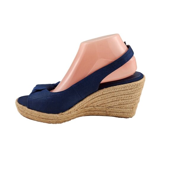 Naturalizer Womens Size 9.5 Bettina Peep-Toe Slingback Wedge Espadrille 228 - Picture 5 of 10